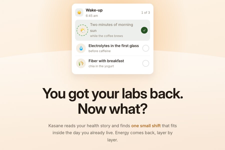 Kasane landing page: You got your labs back. Now what?